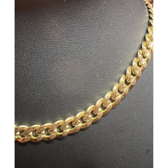 Men Miami Cuban Link Chain HEAVY 18K Gold Plated Necklace Hip Hop 6M 42g - Picture 4 of 4